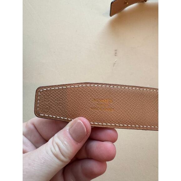 Hermes H Constance Black Brown Leather Belt GHW 65 cm 25.5" XSmall XS CoA - Picture 5 of 9